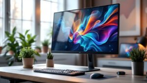 A photograph of a sleek