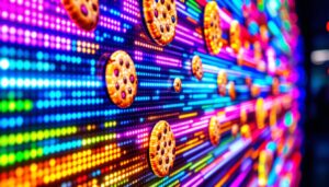 A photograph of a vibrant