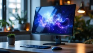 A photograph of a sleek