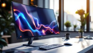 A photograph of a sleek
