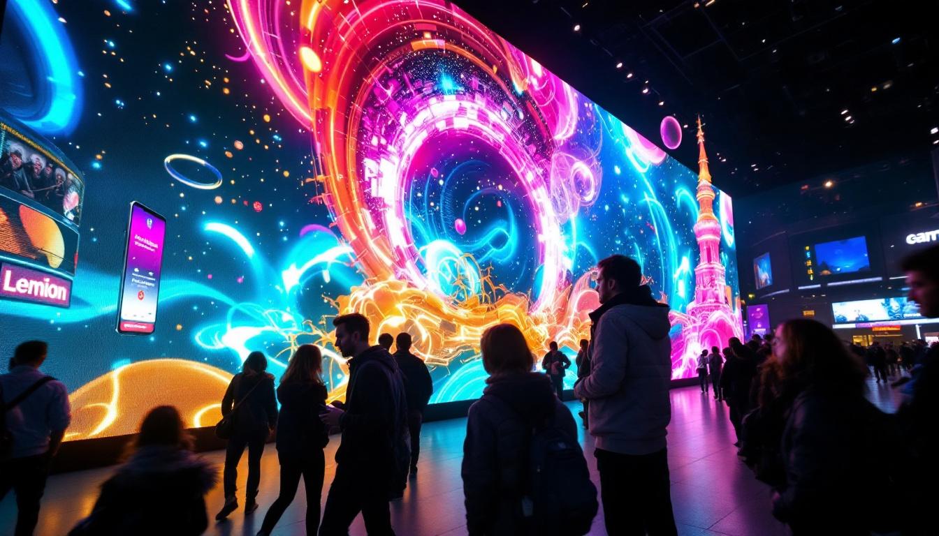 A photograph of a vibrant