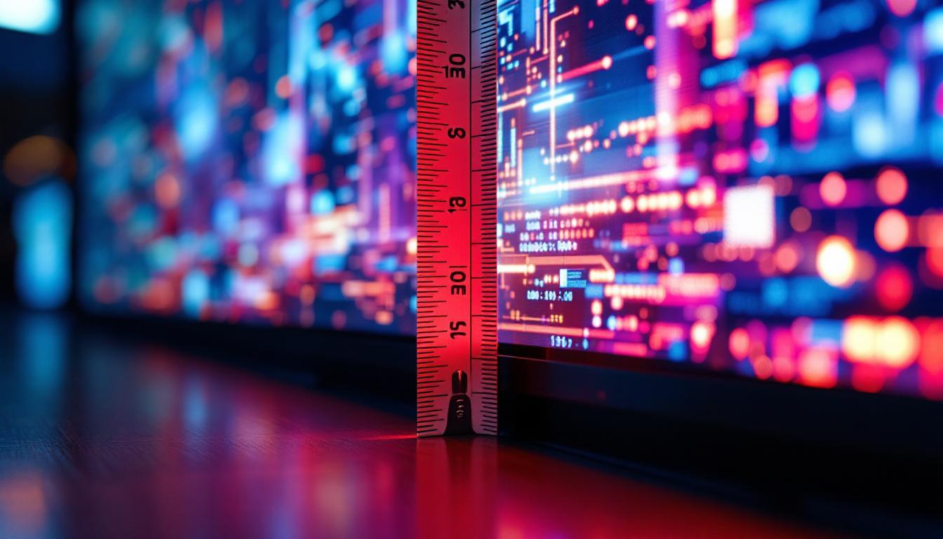 A photograph of a close-up of a vibrant led display showcasing a visually striking image or graphic