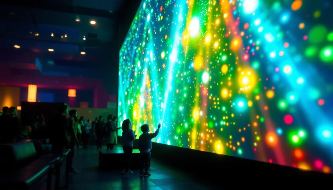 A photograph of capture a photograph of the vibrant led display at the cinema in hillsboro