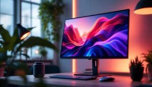 A photograph of a sleek
