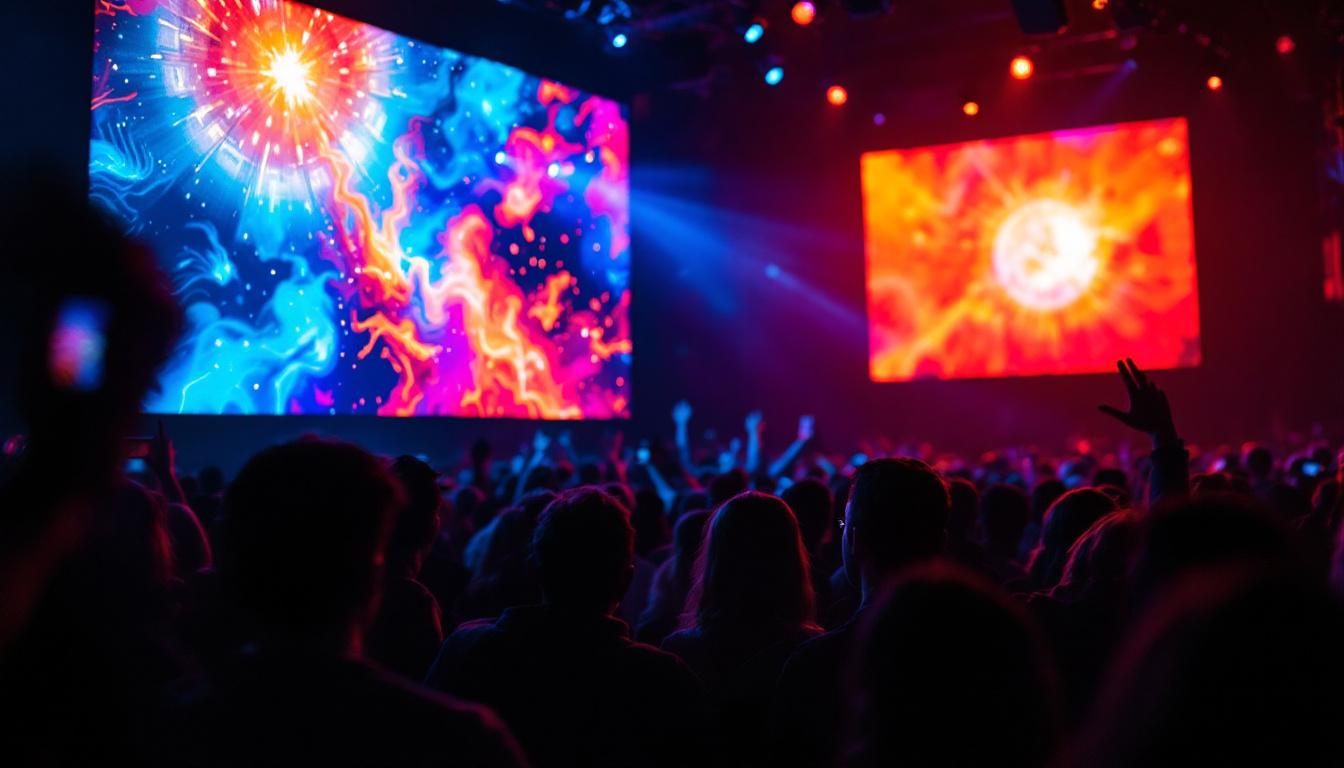 A photograph of a vibrant