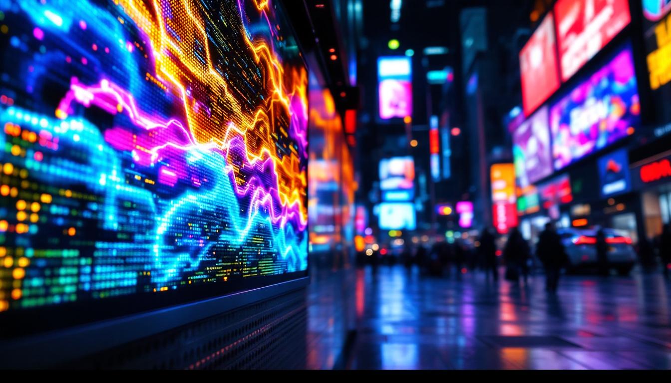 A photograph of a vibrant