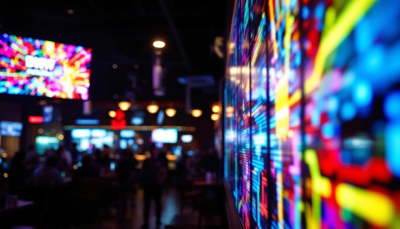 A photograph of capture a photograph of the vibrant led display at bww san bernardino
