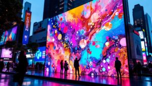 A photograph of a vibrant