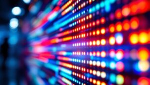 A photograph of a vibrant