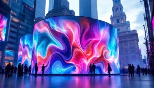 A photograph of a vibrant