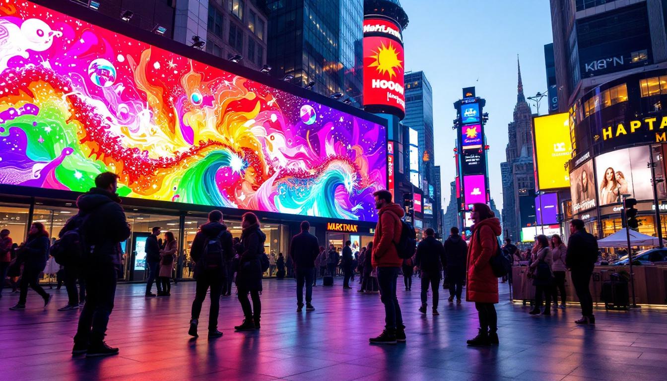 A photograph of a vibrant