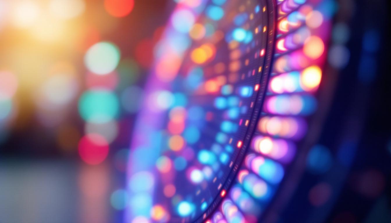 A photograph of a vibrant