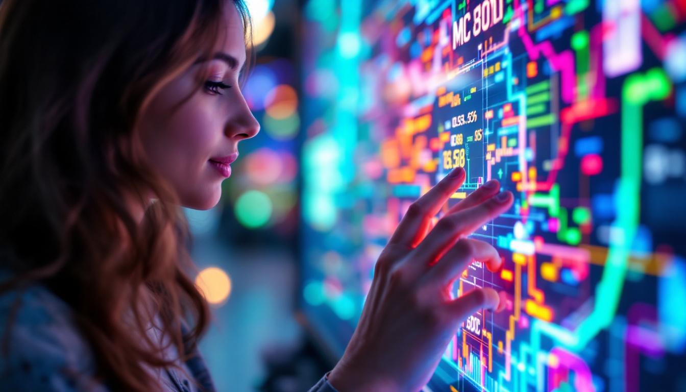 A photograph of a close-up shot of the mc 801 led display in action