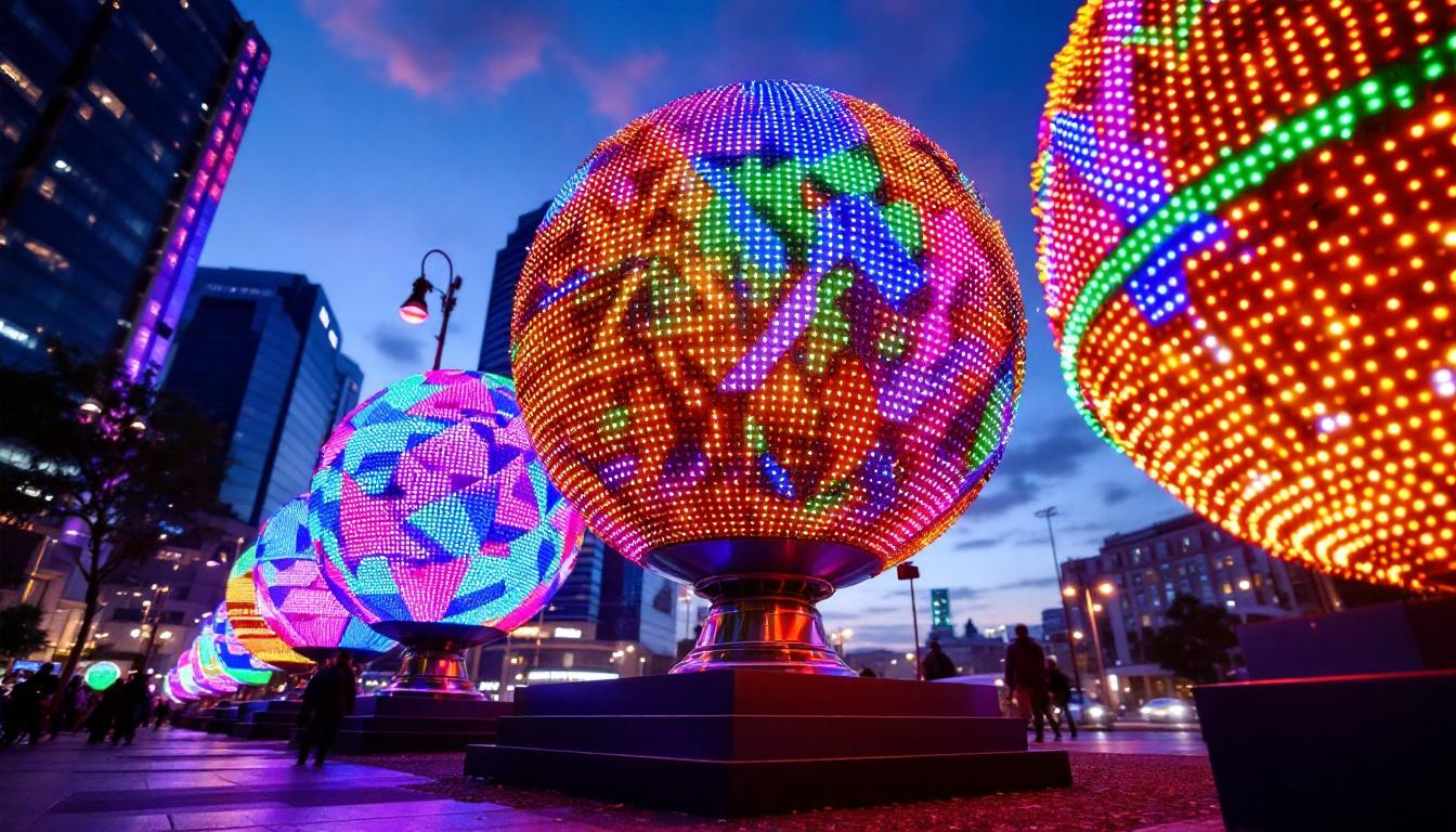 A photograph of a vibrant