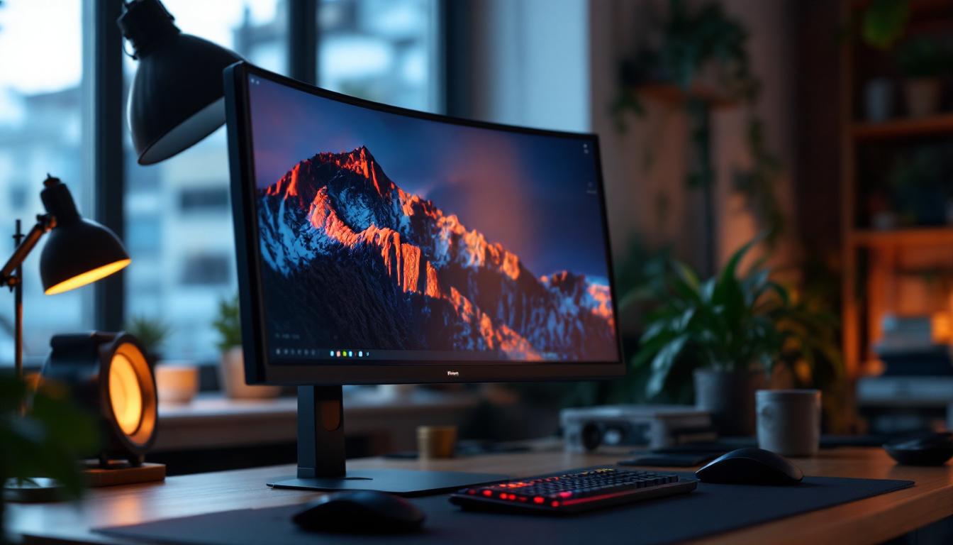 A photograph of capture a photograph of the viewsonic vx2450wm led monitor in a well-lit workspace