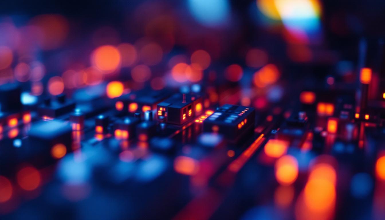 A photograph of a close-up shot of the digitiser phone's led display in action