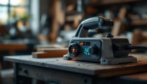 A photograph of a sleek