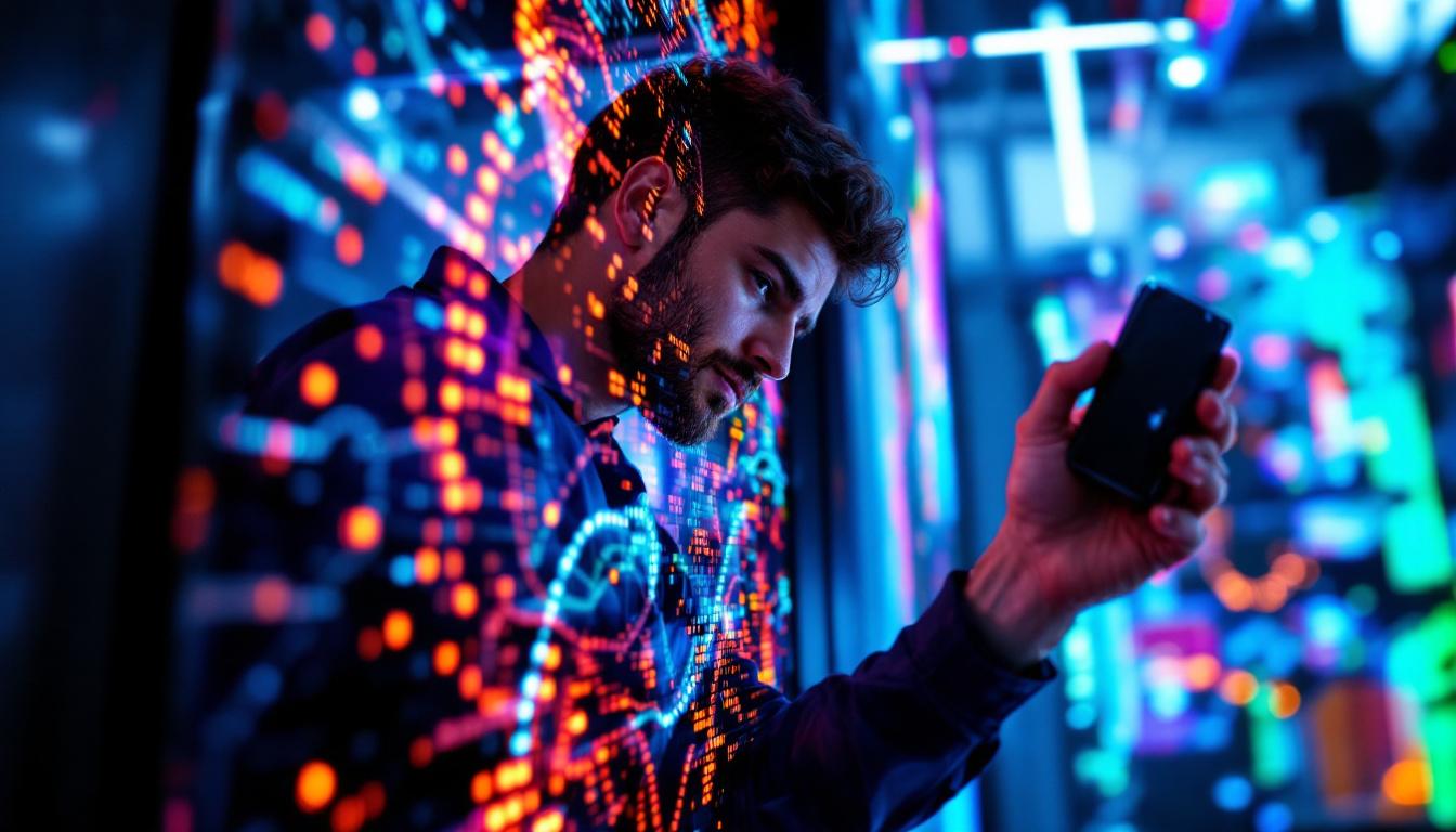 A photograph of a technician expertly installing a screen tight led display