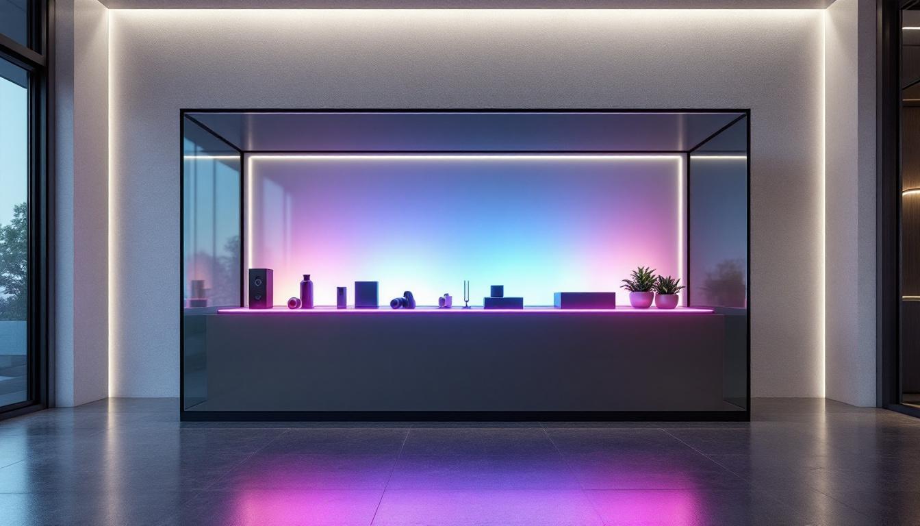 A photograph of a sleek
