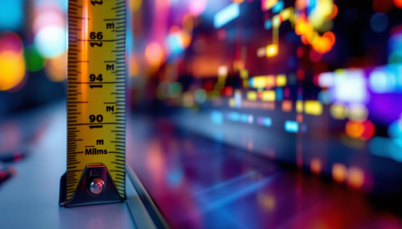 A photograph of a close-up shot of a high-resolution led display showing a vivid image or graphic