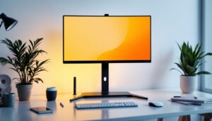 A photograph of a sleek