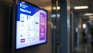 A photograph of a user-friendly led display at crisp regional hospital