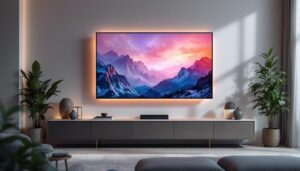 A photograph of a sleek