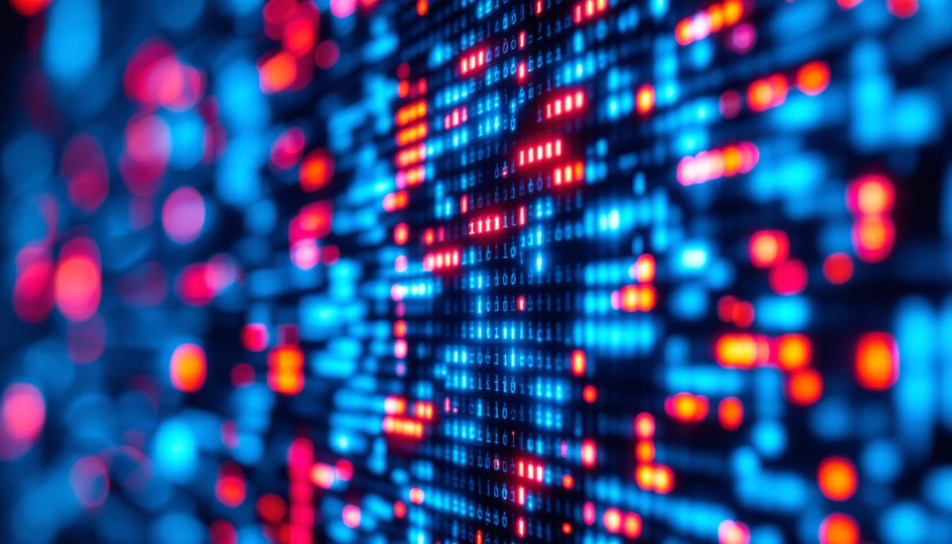 A photograph of a close-up of an led display screen