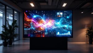 A photograph of a sleek