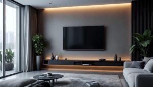 A photograph of a sleek