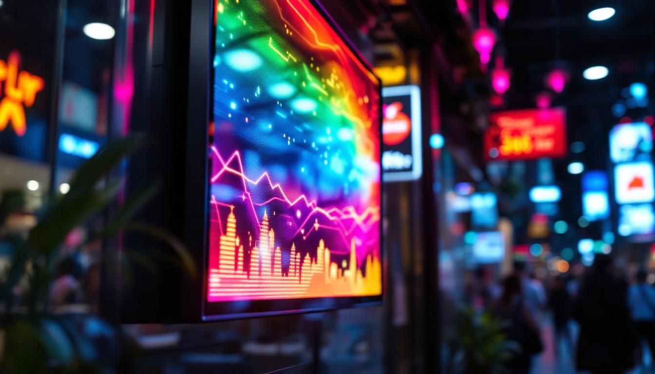 A photograph of a vibrant