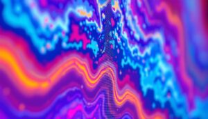 A photograph of a vibrant