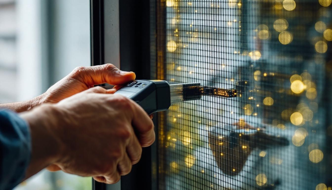 A photograph of a close-up shot of a hands-on diy project