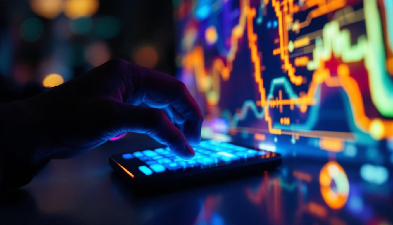 A photograph of a close-up shot of the plantar pro led display in action