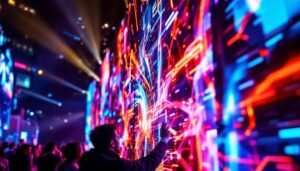 A photograph of a vibrant