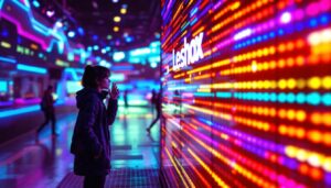 A photograph of a vibrant