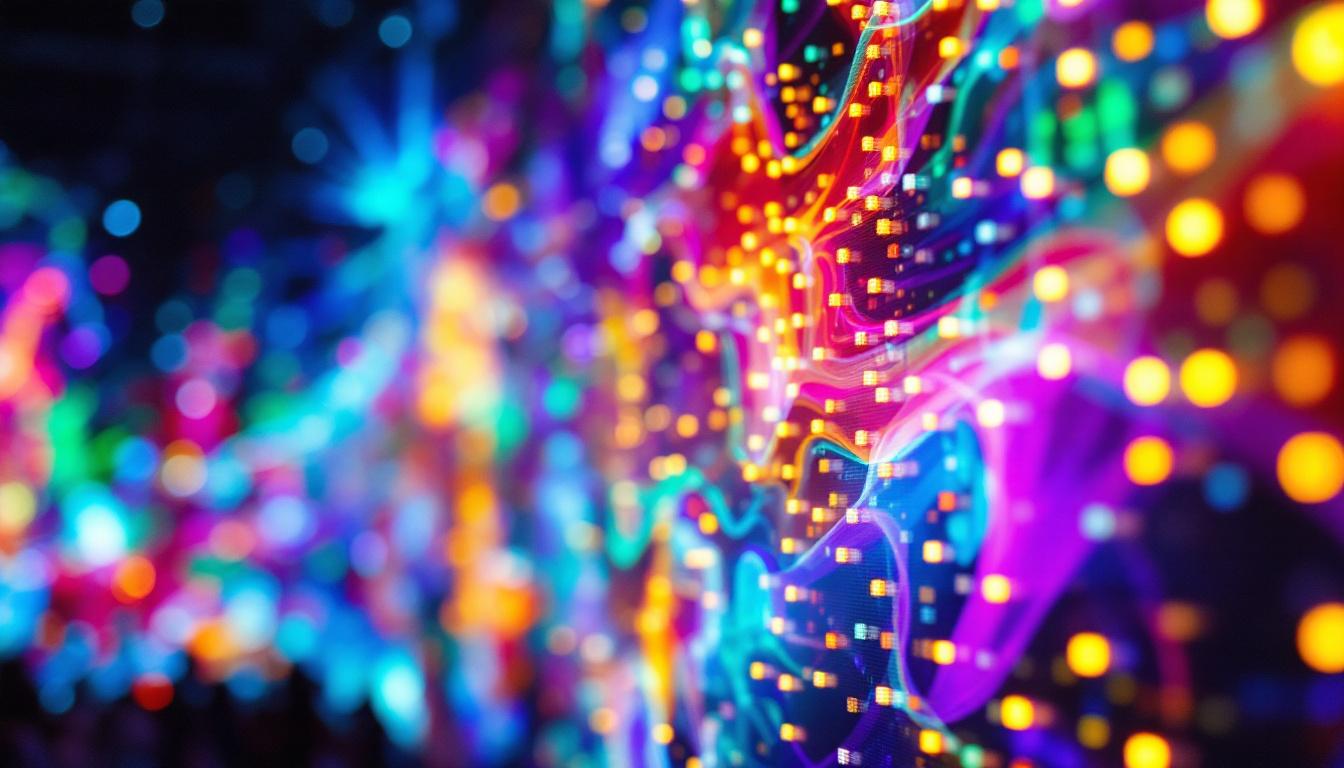 A photograph of a vibrant