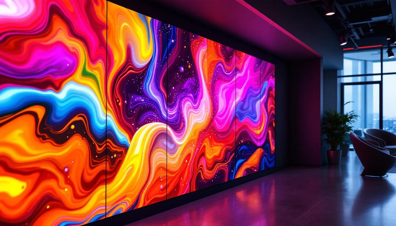 A photograph of a vibrant