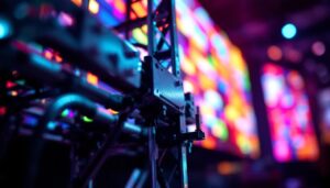 A photograph of a close-up view of a truss base plate in use